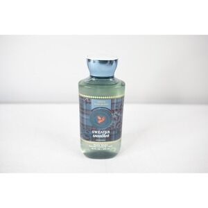 Bath & Body Works Body Wash Unisex 10oz Blue New Sweater Weather Apple Autumn